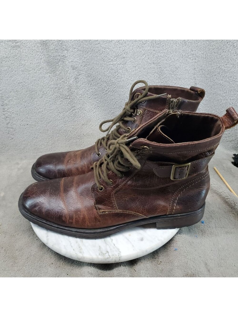 Aston Gray Shoes Mens Size 11 Rockcastle 2 Brown Leather Boots *Read*